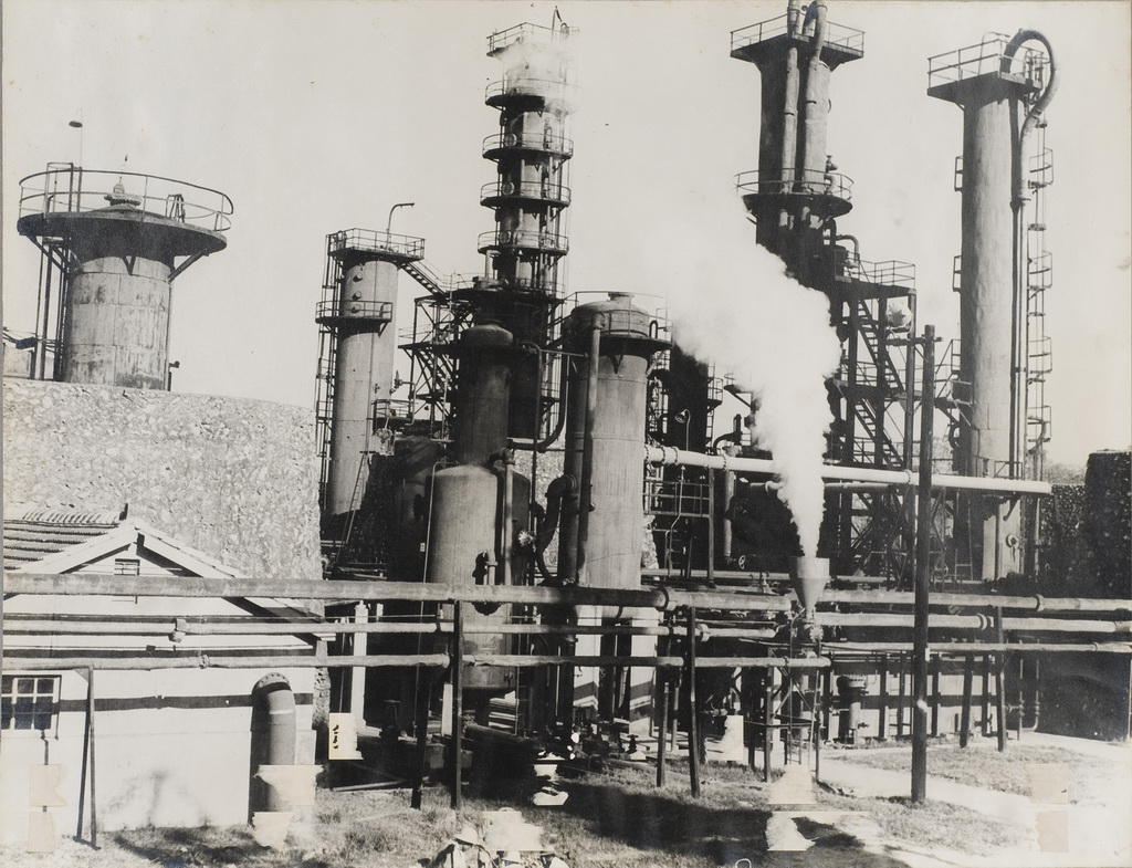 Distillation unit no. 1 and its water cooling unit