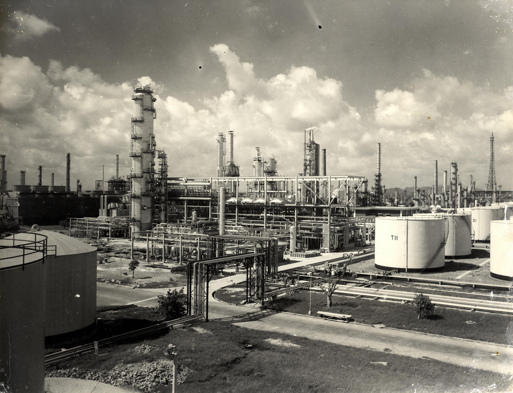The distillation unit No. 8 in June, 1974